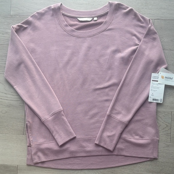 Athleta Coaster Luxe Sweatshirt Violet Purple Medium New NWT - Picture 4 of 5